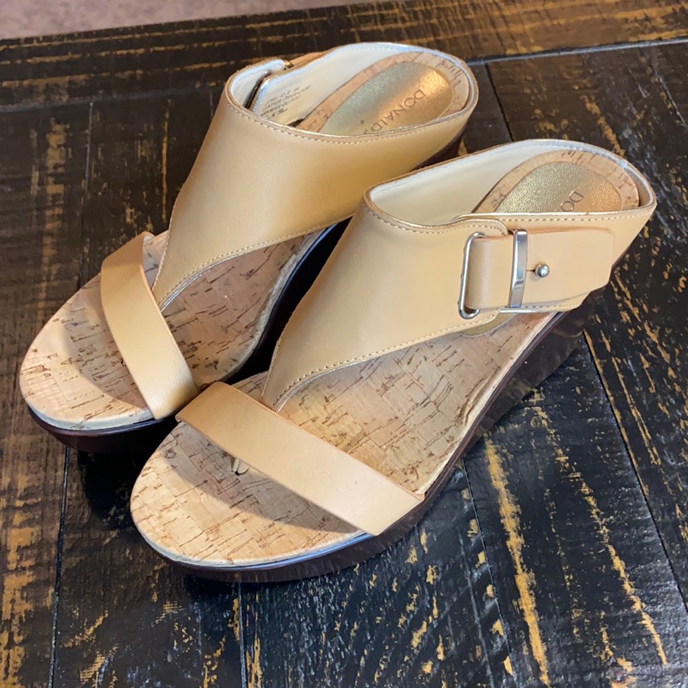 Donald J Pliner T-Strap Wedges